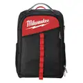 Milwaukee Ballistic Nylon, General Purpose, Tool Backpack, Number of Pockets 22, 11-3/4"Overall Width