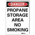 Lyle Vinyl Chemical Warning Sign with Danger Header, 14" H x 10" W
