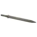 Westward Moil Point Chisel, 0.58" Shank Size, 12"Overall Length, Steel