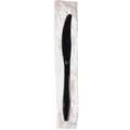 Dixie Heavy Weight Disposable Knife, Wrapped Plastic, Black, 1000 PK