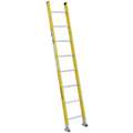 Werner 8 ft. Fiberglass Straight Ladder with 375 lb. Load Capacity, Round Rungs