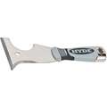 Stiff Painters Tool with 3" Stainless Steel Blade, Gray