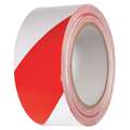 Incom Manufacturing Floor Marking Tape: Gen Purpose, Striped, Red/White, 2" x 54 ft, 5.5 mil Tape Thick, INCOM