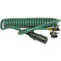 Sureflex Platinumcoil 15 ft. 7-Way ABS Cord Coiled, Green, Nylon Plugs