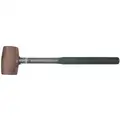 Brass Mallet,4 lb. Head Weight,Steel with Rubber Grip Handle Material