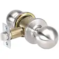 Yale Medium Duty, Satin Stainless Steel, 4600 Ball Knob Lockset; Function: Passage