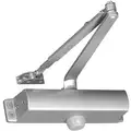 Yale 1101 Series, Heavy Duty, Non Hold Open Door Closer; 2-7/8 in. Wall Projection, Silver