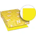 Neenah Paper 8-1/2" x 11" Multipurpose Paper with Matte Finish, Solar Yellow; PK500