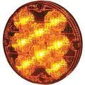 Maxxima Bus Warning Light: Perimeter Light, 1 13/32 in Wd - Vehicle Lighting, Amber, 1 Heads, LED