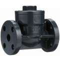 Swing Check Valve: Single Flow, Inline Swing, PVC, 4 in Pipe/Tube Size, Flange x Flange, EPDM