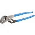Channellock Straight Jaw Tongue and Groove Tongue and Groove Pliers, Dipped Handle, Max. Jaw Opening: 1-1/2"
