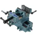 Machine Vise, Cross Slide, Stationary Base, 6" Jaw Opening (In.), 6" Jaw Width (In.)