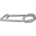 Spring Wire Coiled Tension Safety Pin, Zinc Finish,  Pin Dia.