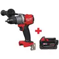 Milwaukee Cordless Hammer Drill/Driver, 18.0, 1/2" Chuck Size, 0 to 32,000 Blows per Minute