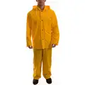 Tingley 3-Piece Rain Suit with Jacket/Bib Overall, ANSI Class: Unrated, 2XL, Yellow, High Visibility: No