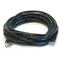 Voice and Data Patch Cord: 5e, RJ45, 20 ft Lg - Patch Cord, Black