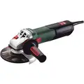 Metabo Angle Grinder, 6" Wheel Dia., 14 Amps, 120VAC, 9600 No Load RPM, Slide Switch
