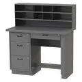 Greene Manufacturing, Inc. Shop Desk: Pedestal/Panel Desk, 36" x 31" x 54", 4 Drawers, 0 Doors