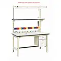 Pro-Line Bolted Workbench, Laminate, 36" Depth, 30" to 36" Height, 72" Width, 5000 lb. Load Capacity