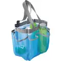 Honey-Can-Do Shower Tote, Color Blue, Material Mesh