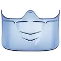 Visor, For Use With Safety Goggles, Polycarbonate, Blue, X-Ray Detectable No