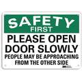 Lyle Door Instruction, No Header, Recycled Aluminum, 10" x 14", With Mounting Holes, Engineer