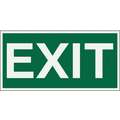 Brady Plastic, Exit Sign, 6" Width, 3" Height, Double-Sided No, Bracket, Exit
