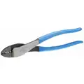 Channellock Crimper: For Electrical Wire and Cable, Uninsulated, 22 to 10 AWG Capacity, Cuts, Dipped