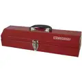 Plastic, Steel Portable Tool Box, 4"H x 19-1/4"W x 6"D, 780 cu.", Red