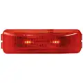 Imperial Clearance Marker Lamp, 19 Series, Base Mount, LED, Red Rectangular, 2 Diode, P2, 19 Series Male Pin, 12V