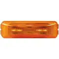 Imperial Clearance Markerl Lamp, 19 Series, Base Mount, LED, Yellow Rectangular, 4 Diode, P2, 19 Series Male Pin, 12V