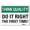 Lyle Safety Incentive and Motivational, No Header, Vinyl, 5" x 7", Adhesive Surface, Engineer