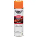 Rust-Oleum Water-Base Construction Marking Paint, Fluorescent Orange, 15 oz.