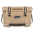 Grizzly Coolers 20 qt. Marine Chest Cooler with Ice Retention Up to 4 days; Sandstone, Holds 24 Cans