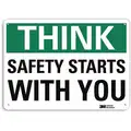 Safety Incentive and Motivational, No Header, Recycled Aluminum, 10" x 14", With Mounting Holes