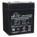 Edwards 12VDC Sealed Lead Acid Battery, 4.5Ah, Faston, 4.21" Height, 3.45 lb. Weight, 2.75" Depth