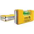 Stabila Aluminum Pocket Level, 2-1/2" Length, Magnetic, Top Read: Yes