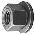 M8-1.25 Hex Nut with Free Spinning Washer; 18 mm dia., 13 mm Hex Size