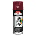 Krylon Industrial Spray Paint: Cherry Red, 12 oz Net Wt, Gloss, 15 to 20 sq ft Coverage