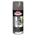 Krylon Industrial Spray Primer: Gray, Flat, 12 oz Net Wt, 15 to 20 sq ft Coverage, 12 min Dry Time