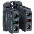 Schneider Electric Contact Block, 22mm, 1NC/1NO Contact Form, 10A @ 600VAC Contact Rating