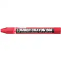 Lumber Crayon, Reds Color Family, Hex Tip Shape, -20&deg;F Min. Temp., 12 PK