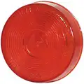 Imperial 2-1/2" Clearance Marker Lamp, 10 Series, Incandescent, Red Round, 1 Bulb, PC Rated, PL-10, 12 V