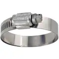Worm Gear Hose Clamp: Lined, 1/2 in Hose Clamp Band Wd, 316 Stainless Steel, 10 PK