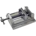 Machine Vise, Low Profile, Stationary Base, 6" Jaw Opening (In.), 6" Jaw Width (In.)