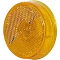 Imperial 2-1/2" Clearance Marker Lamp, 10 Series, Incandescent, Yellow Round, 1 Bulb, PC Rated, Reflectorized, PL-10, 12 V