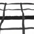 Cargo Net: Polyester, Hook, 8 ft Cargo Net Wd, 12 ft Cargo Net Lg, Black, 6 Mounting Points