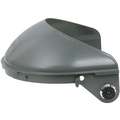 Fibre-Metal By Honeywell Black Faceshield Headgear, 4" Crown Visor Height, Plastic Visor Material