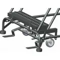 Ballymore 12-Step, Unassembled, Steel Rolling Ladder; 450 lb. Load Capacity, Serrated Step Tread