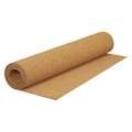 Cork, Roll: 50 ft Lg, 4 ft Wd, 1/4 in Thick, Plain Backing, Medium Grain Size, Tan